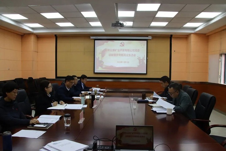 【聚焦云煤】云煤（NG体育）集团党委副书记、工会主席王鑫到云煤矿业公司指导巡察整改专题民主生活会